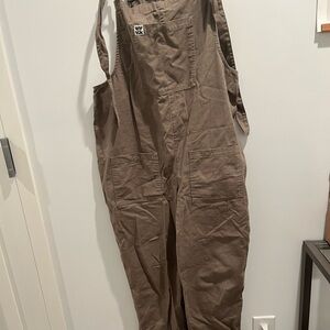 Grey-Green Lucy & Yak Overalls with Front Pockets